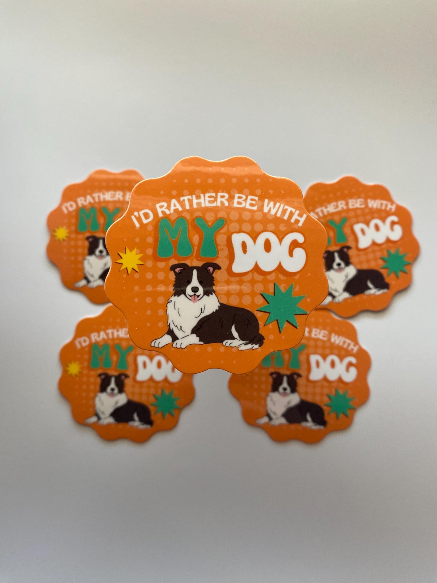 I'd Rather Be With My Dog Sticker