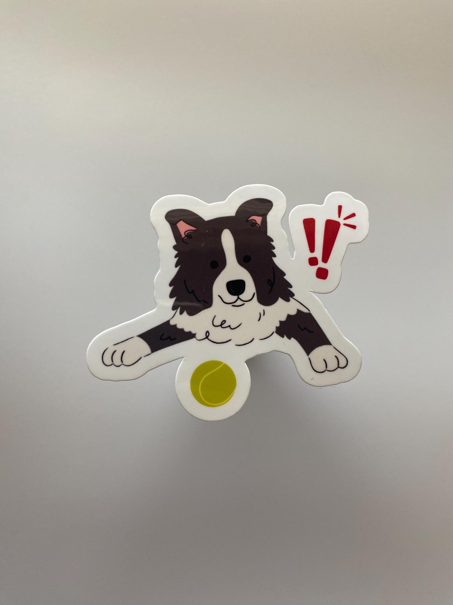 Ball Loving Border Collie Sticker