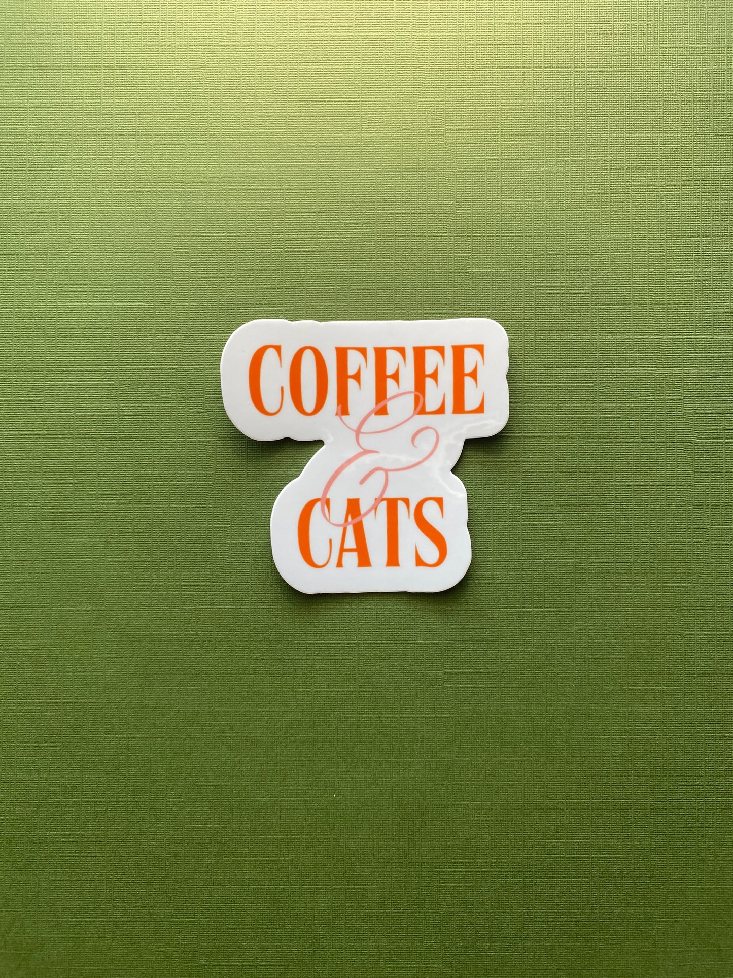 Coffee & Cats Sticker