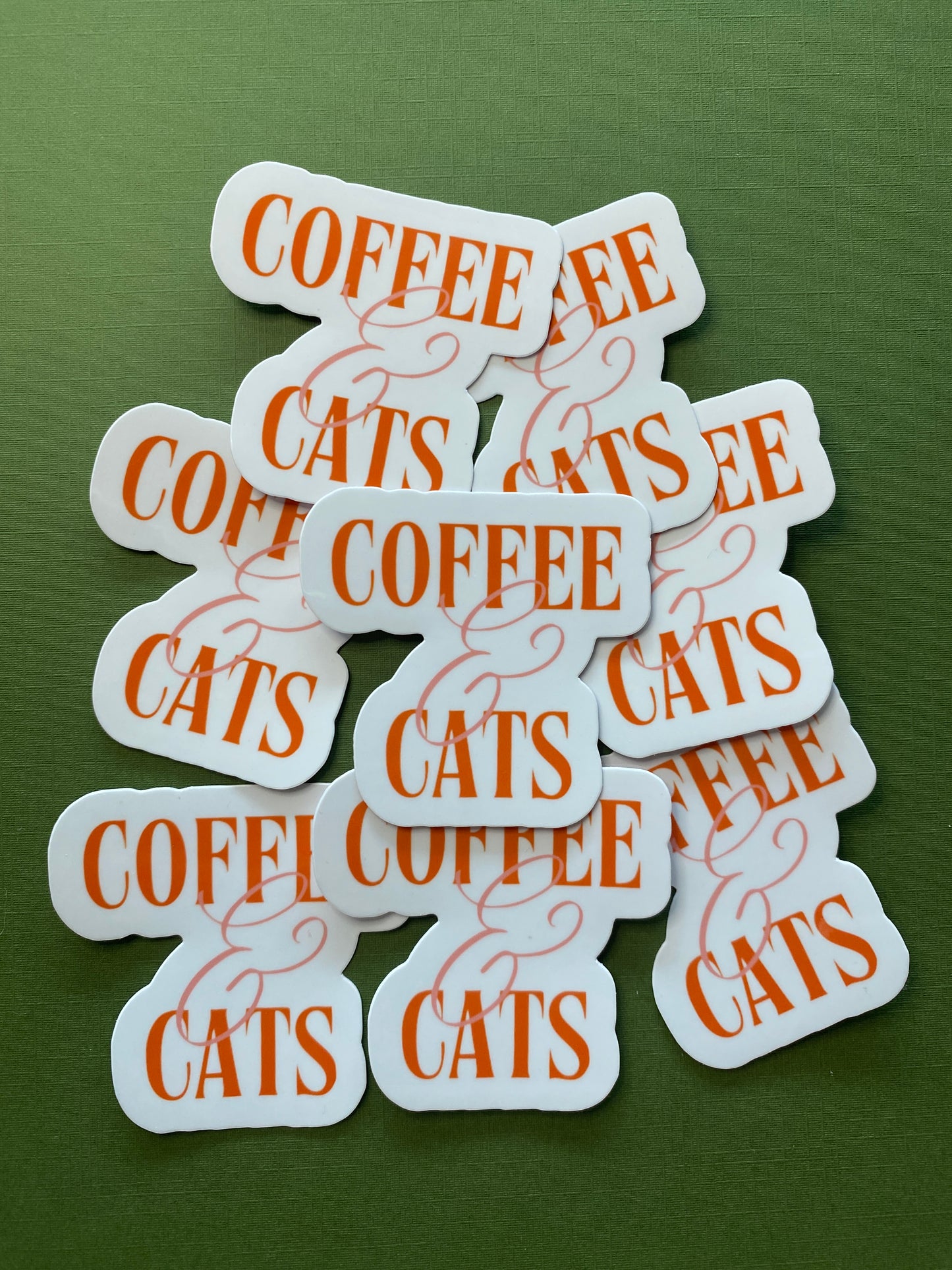 Coffee & Cats Sticker