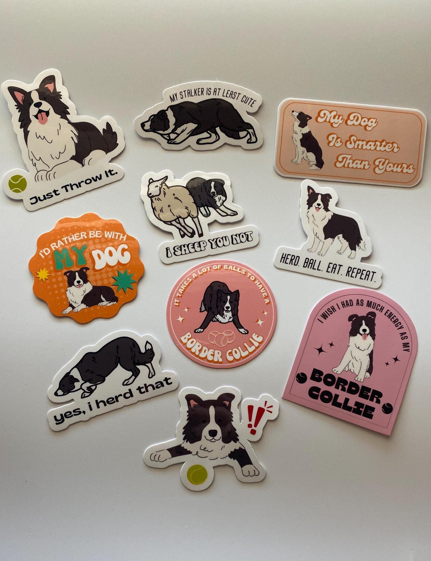 Herd Eat Ball Repeat Dog Sticker