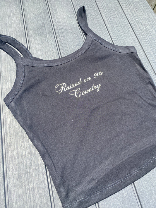 Raised on 90s Country Cropped Tank