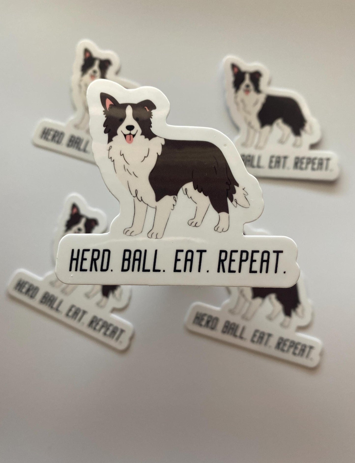 Herd Eat Ball Repeat Dog Sticker