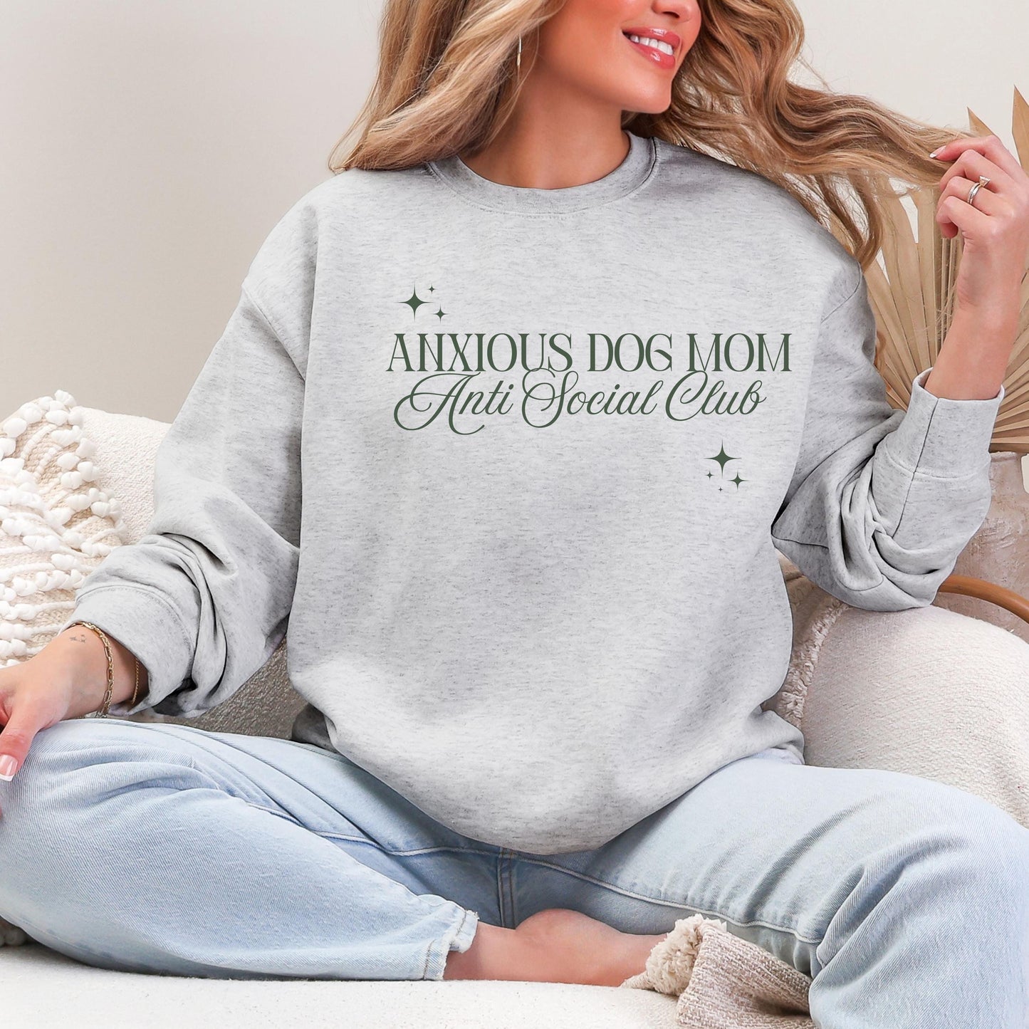 Anxious Dog Mom Anti Social Club Sweatshirt