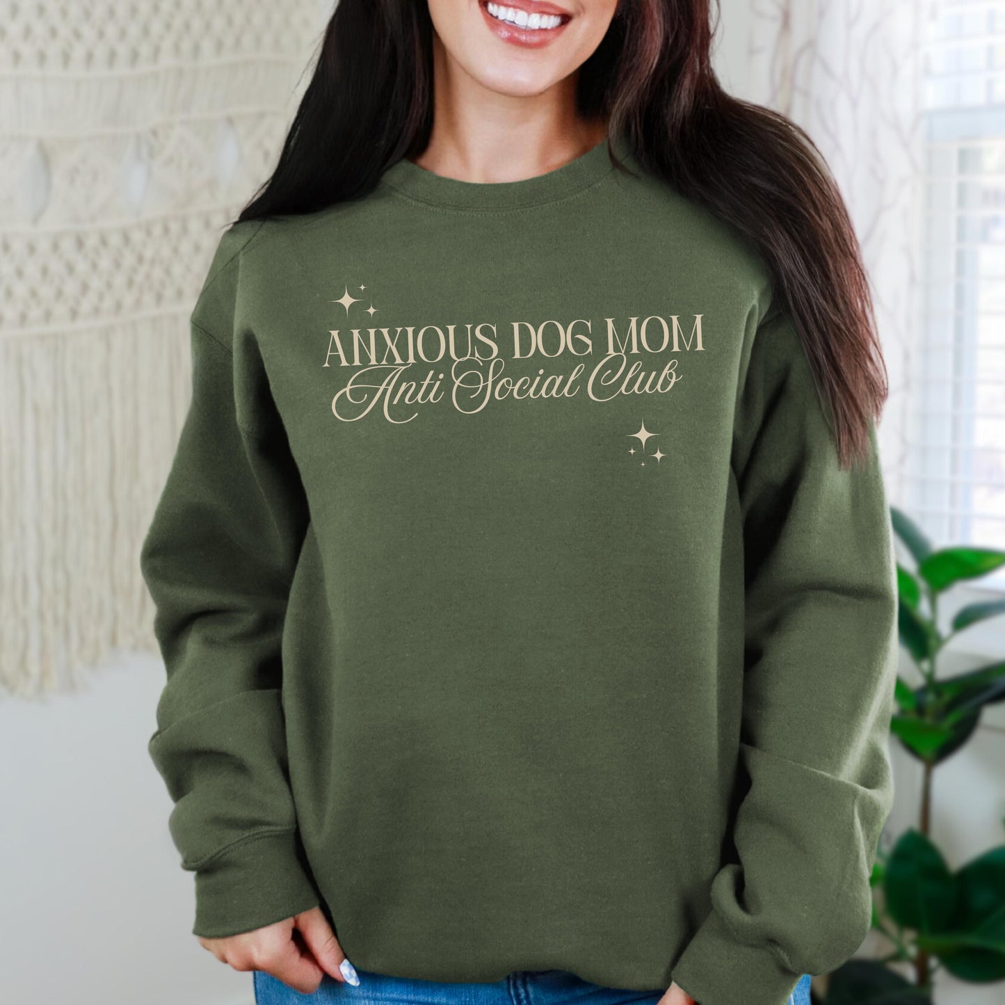 Anxious Dog Mom Anti Social Club Sweatshirt