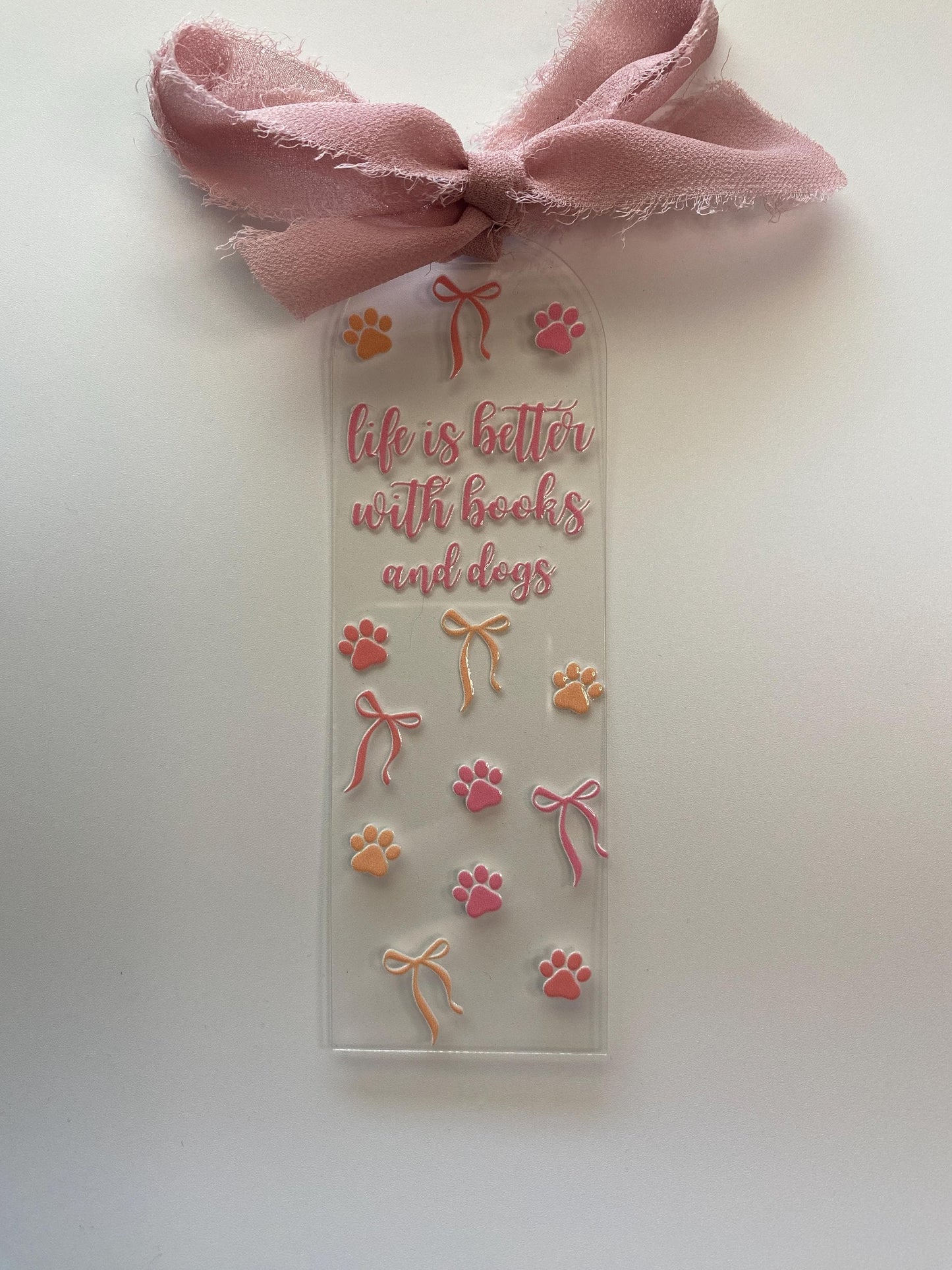 Dog Themed Acrylic Bookmarks