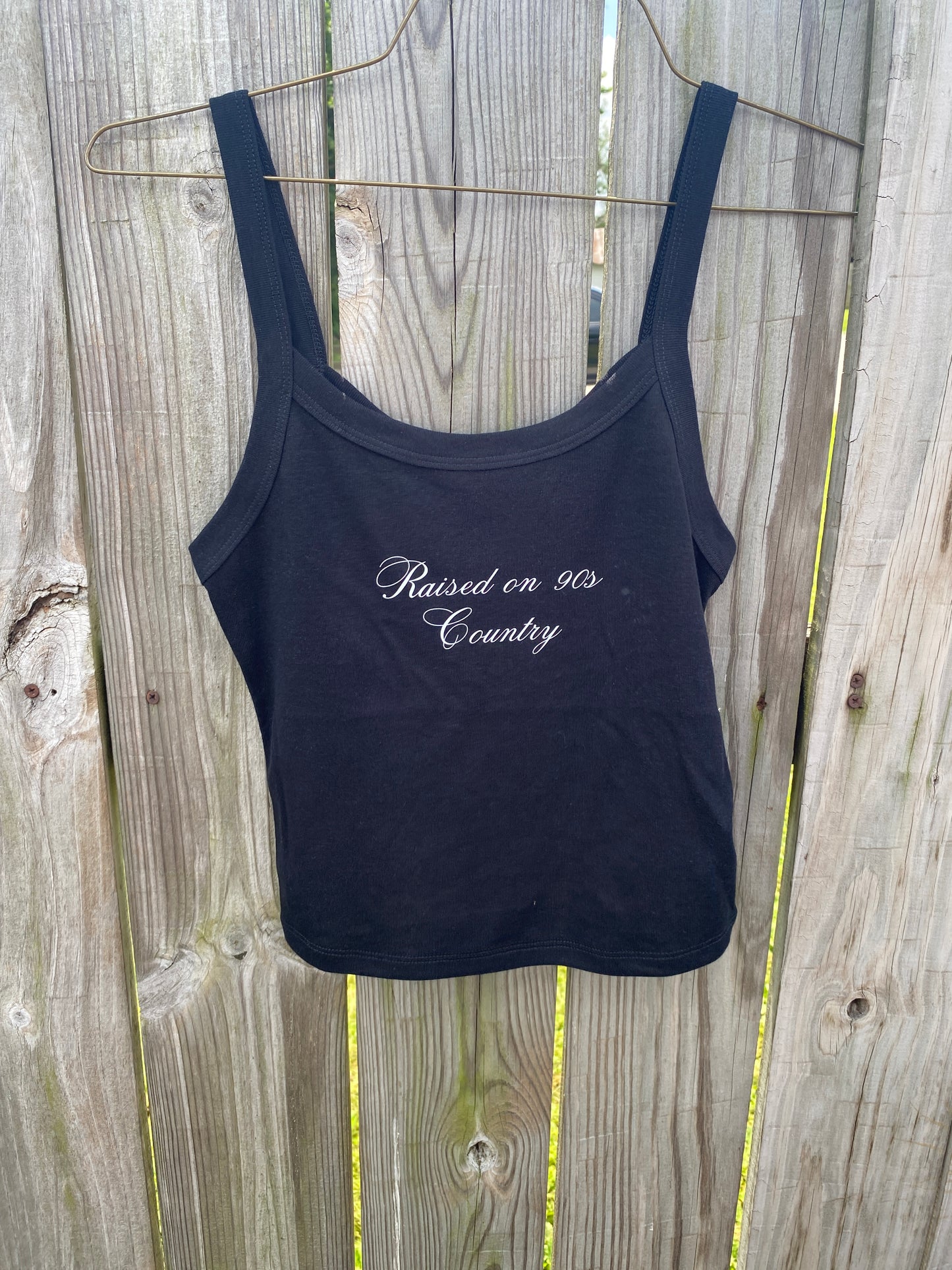 Raised on 90s Country Cropped Tank