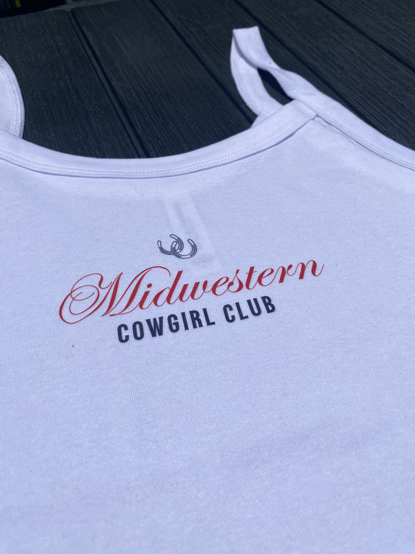 Midwestern Cowgirl Club Cropped Tank