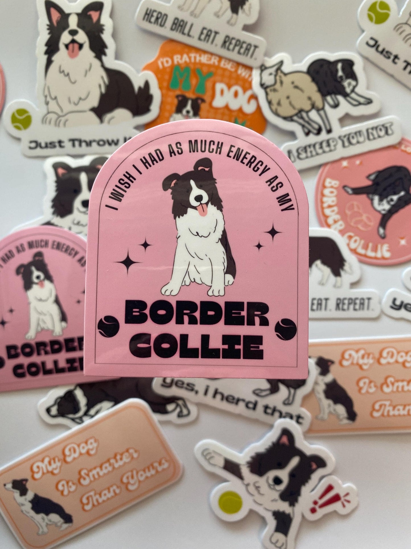 I Wish I Had As Much Energy As My Border Collie Sticker
