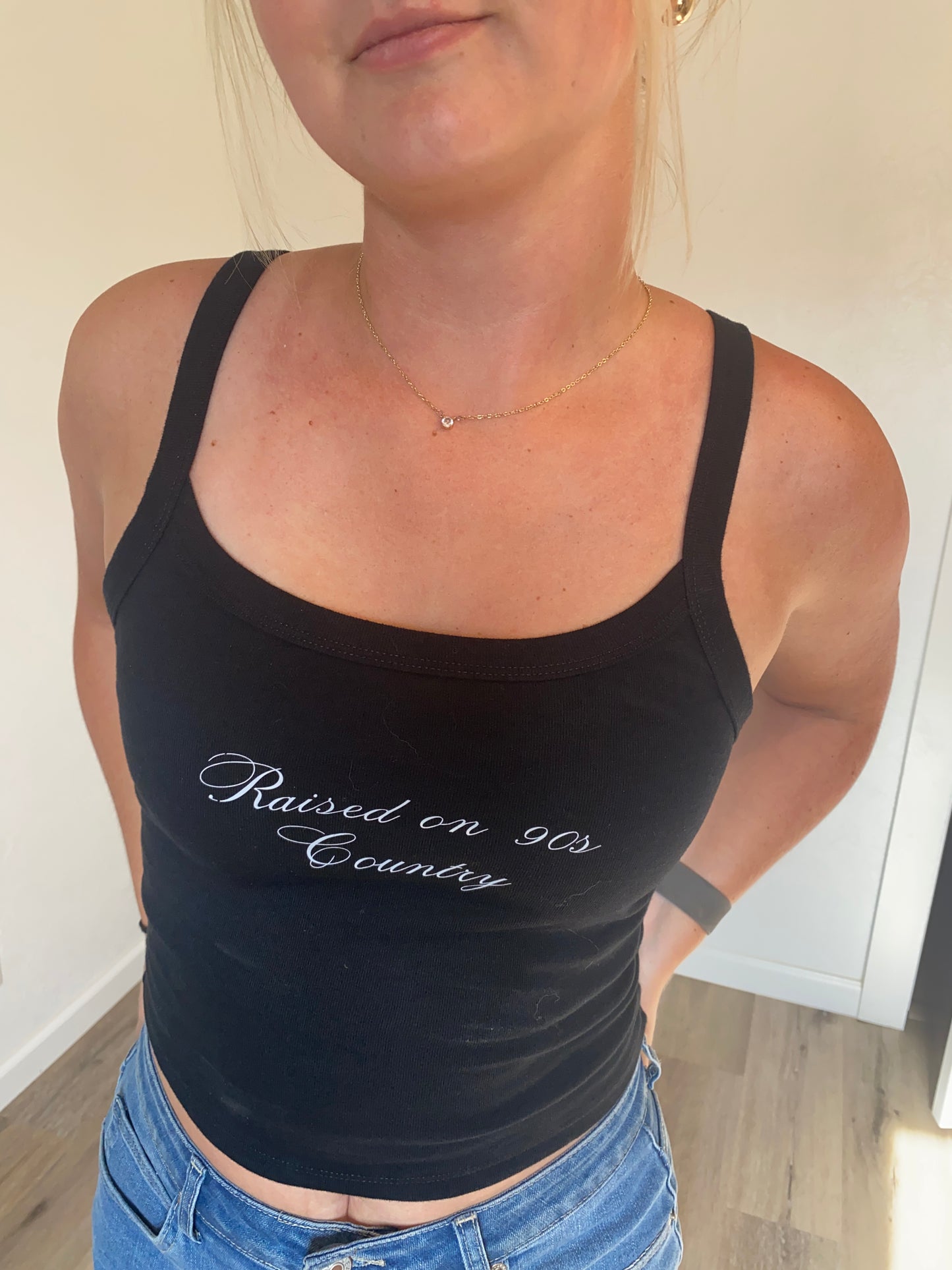 Raised on 90s Country Cropped Tank