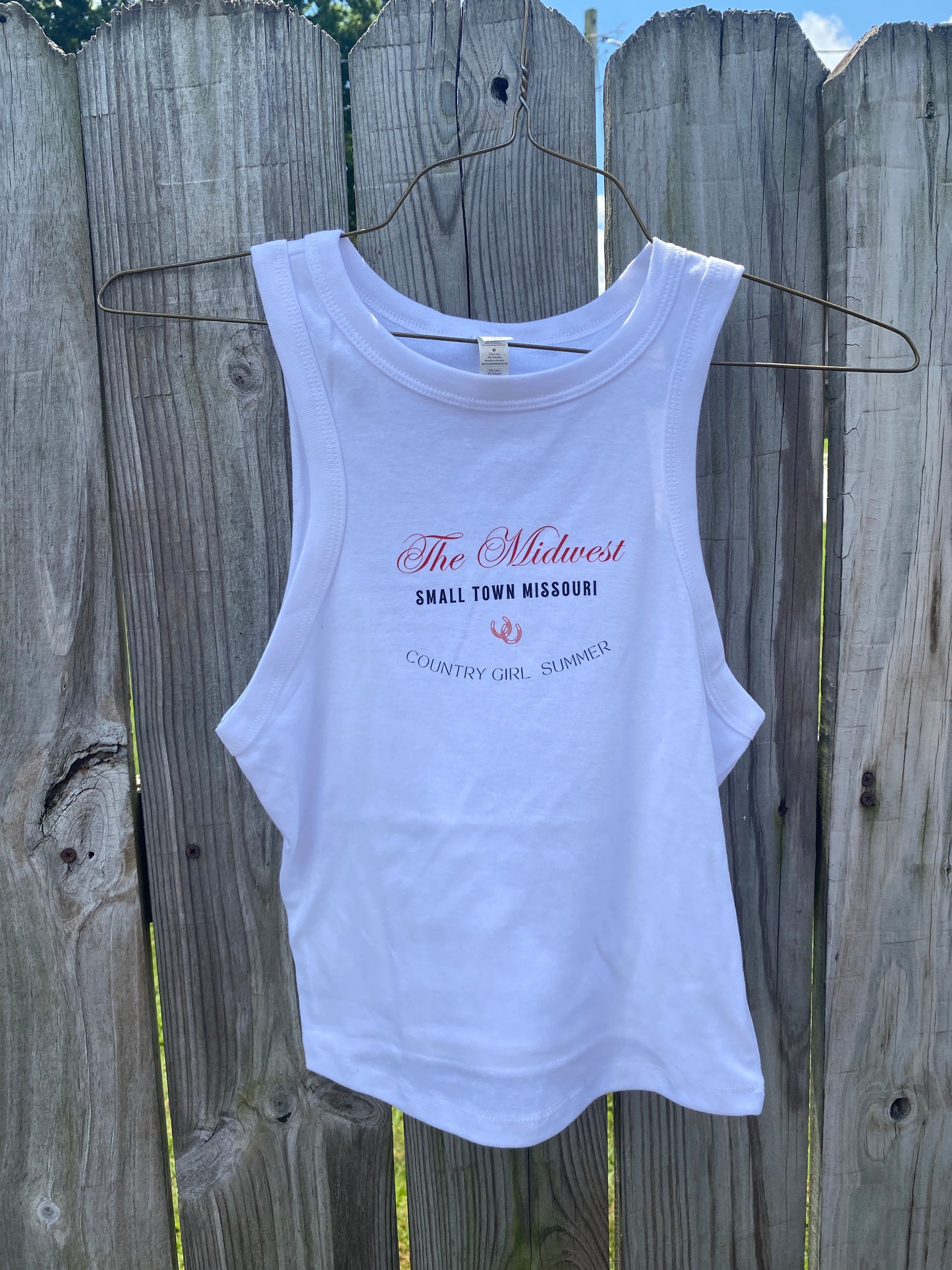 The Midwest Country Girl Summer Racerback Tank