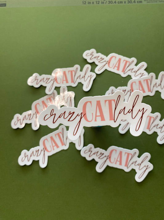 Crazy Cat Lady Sticker