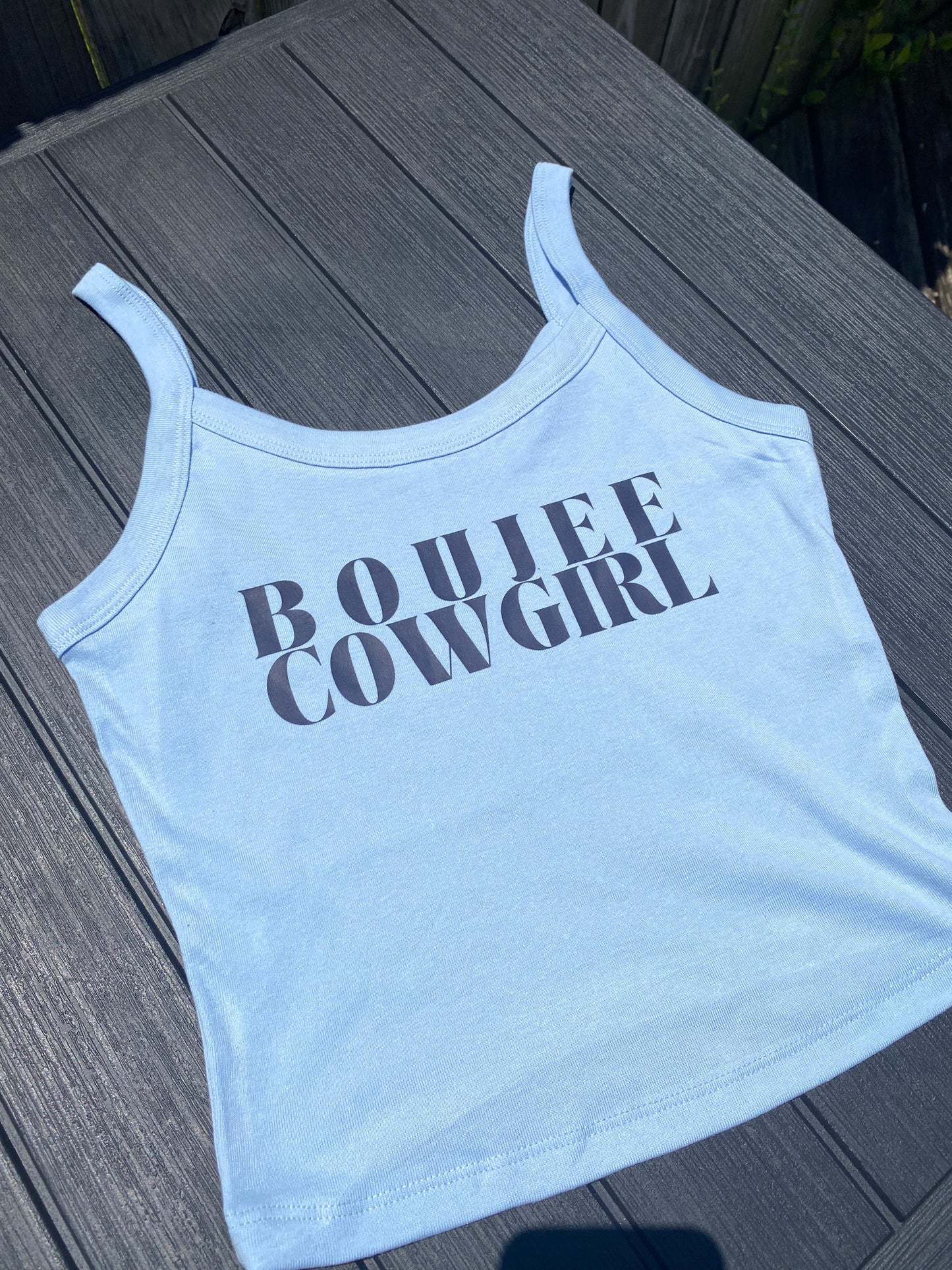 Boujee Cowgirl Cropped Tank Top