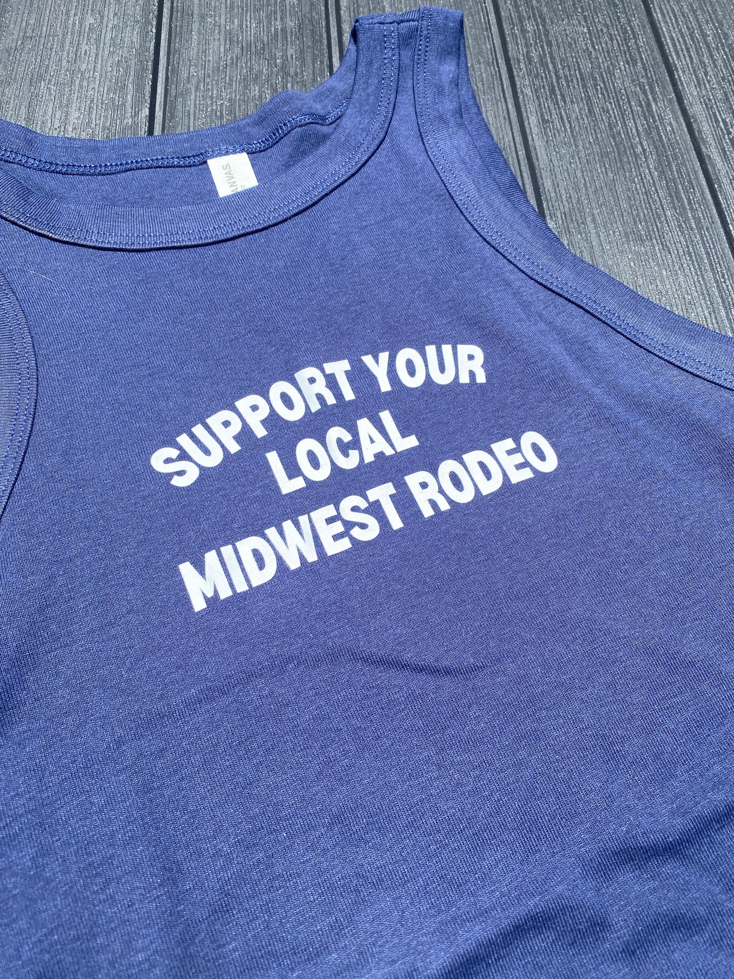 Support Your Local Midwest Rodeo Racerback Tank