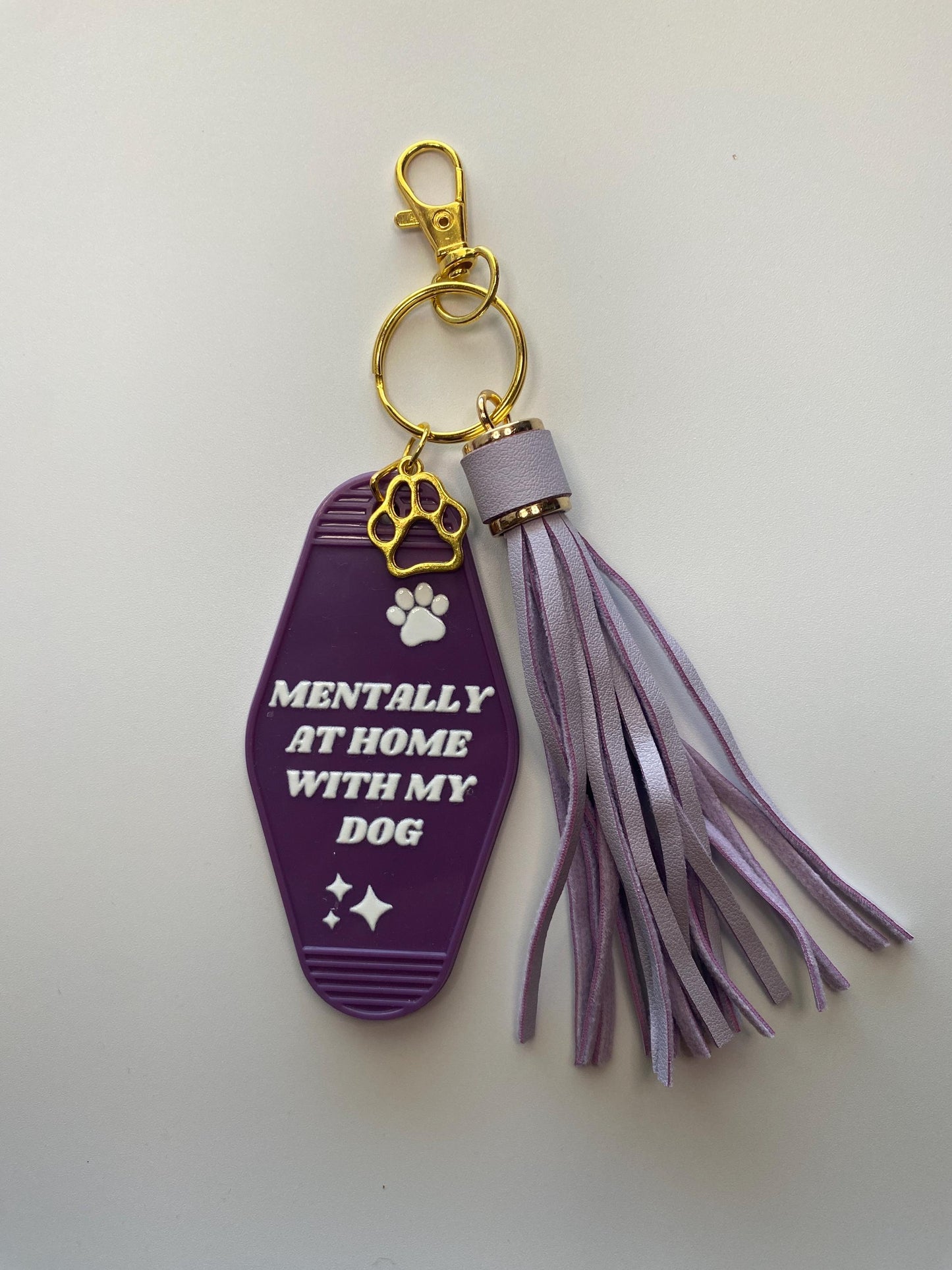 Vintage Dog Mom Motel/Hotel Keychains