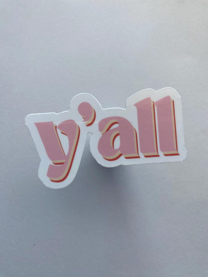 Y'all Sticker