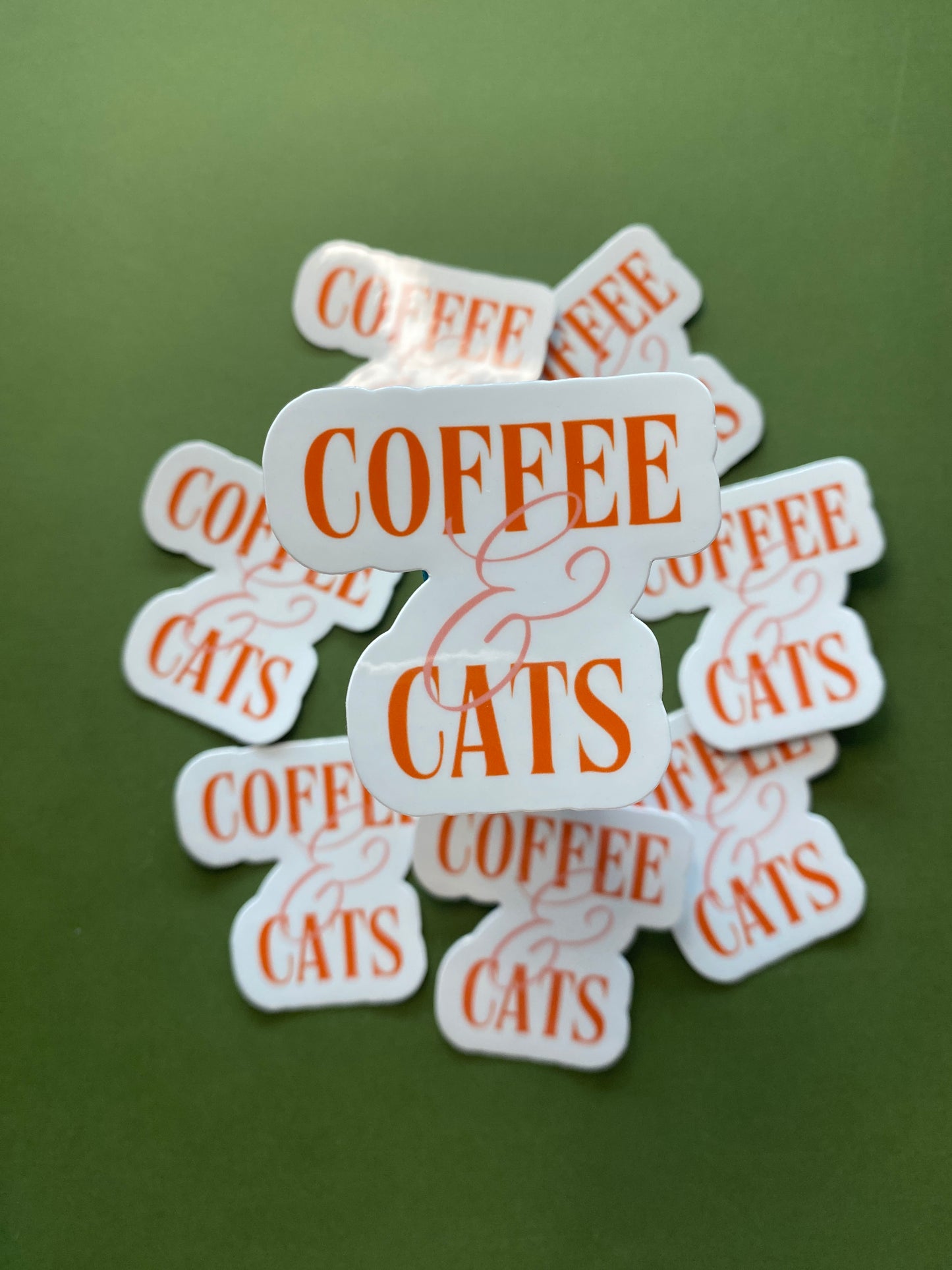 Coffee & Cats Sticker