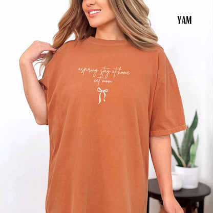 Aspiring Stay at Home Cat Mom Shirt