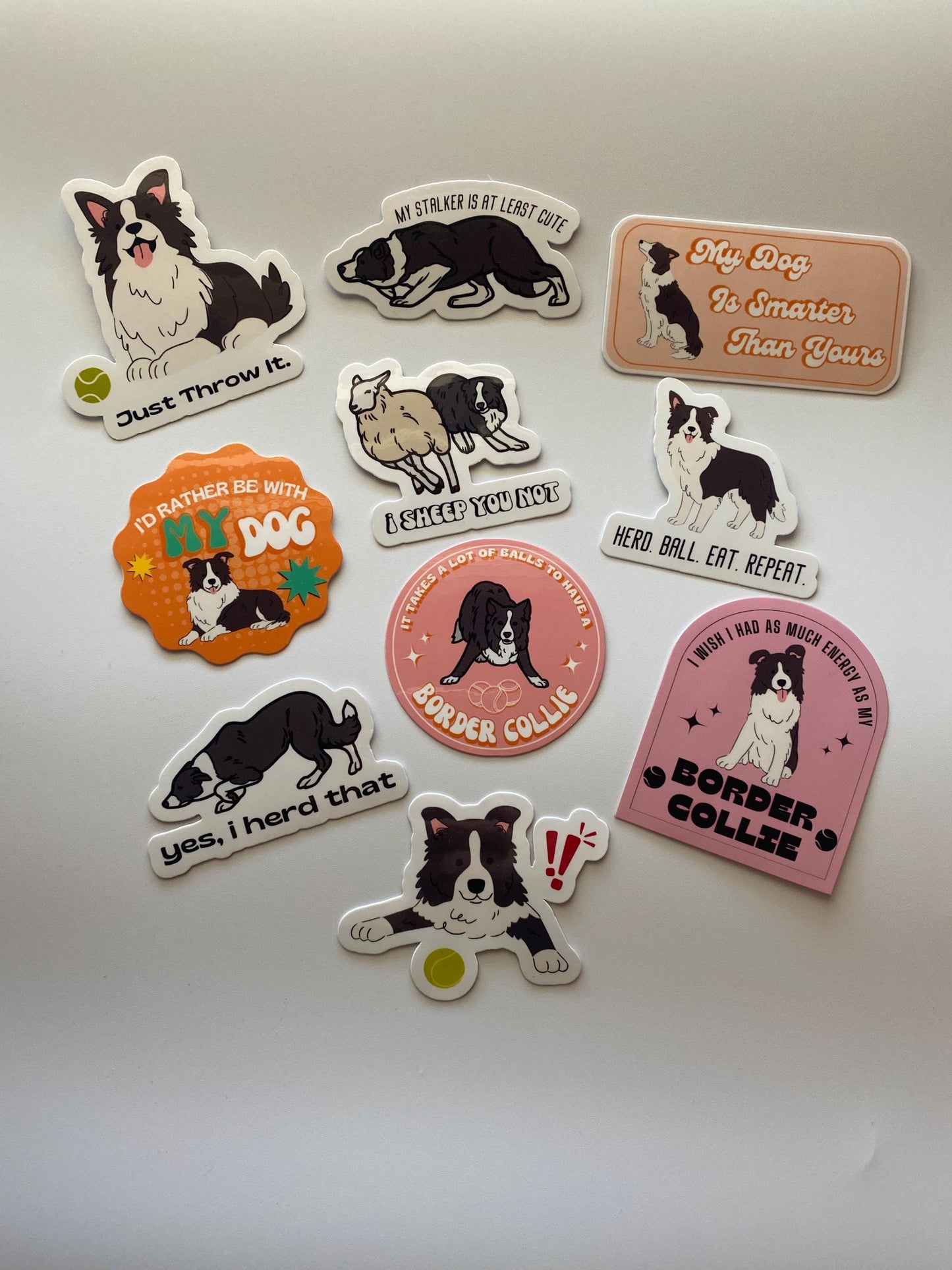 Border Collie Just Throw It Sticker