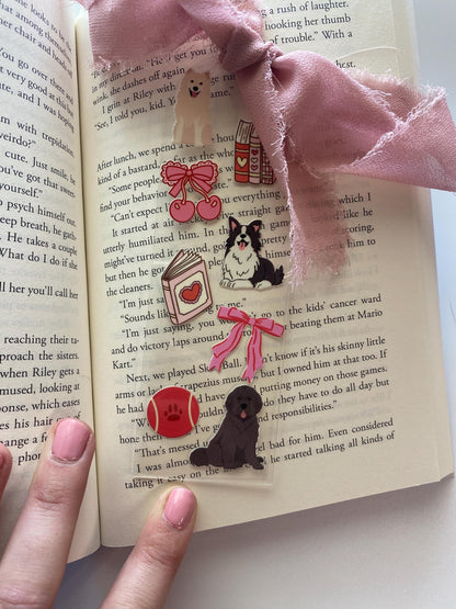 Dog Themed Acrylic Bookmarks