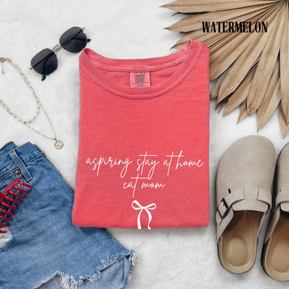 Aspiring Stay at Home Cat Mom Shirt