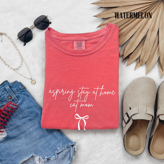 Aspiring Stay at Home Cat Mom Shirt