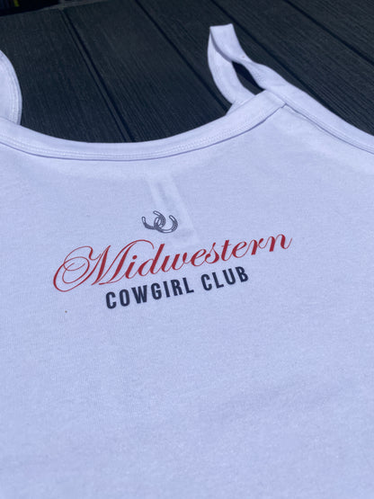 Midwestern Cowgirl Club Cropped Tank