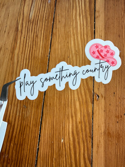 Play Something Country Sticker