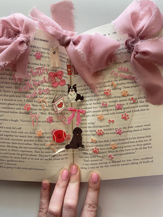 Dog Themed Acrylic Bookmarks
