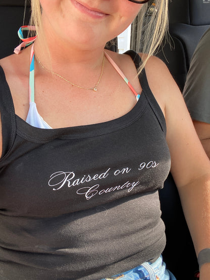Raised on 90s Country Cropped Tank