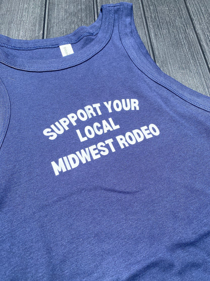 Support Your Local Midwest Rodeo Racerback Tank