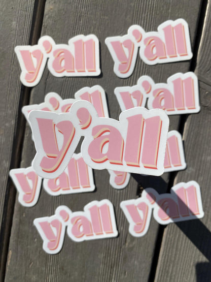 Y'all Sticker