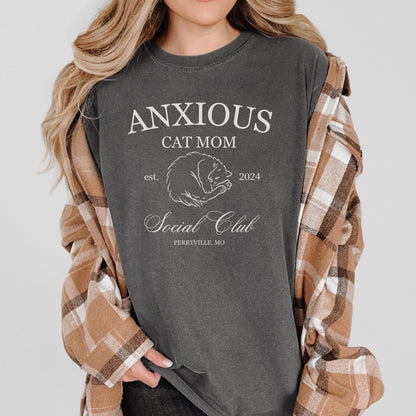 Anxious Cat Com Social Club Tee