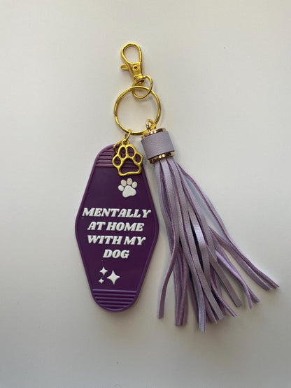 Vintage Dog Mom Motel/Hotel Keychains