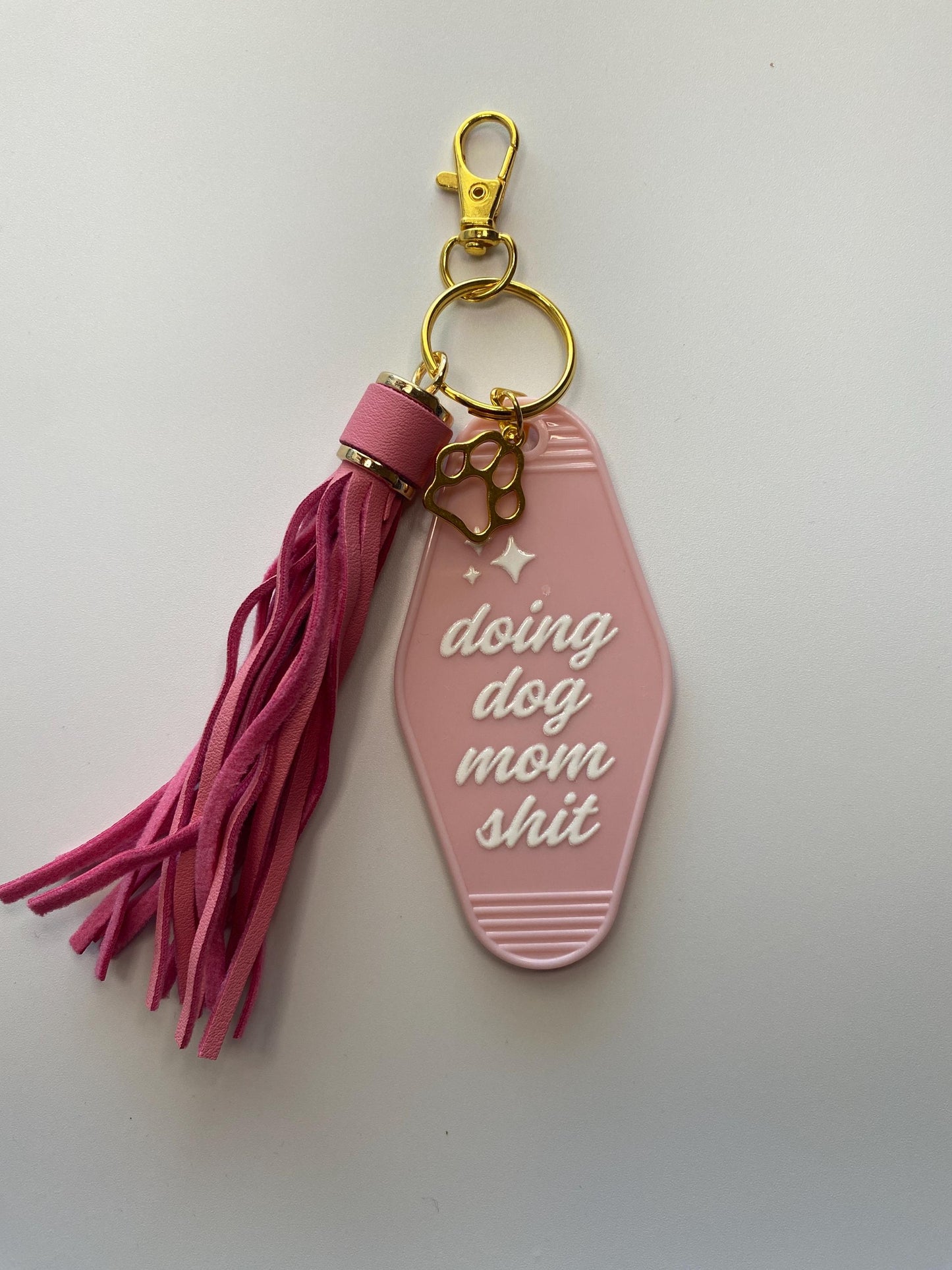 Vintage Dog Mom Motel/Hotel Keychains